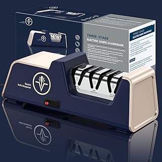 VEDOM Professional electric knife sharpener with abrasive corner guides and 100 % diamond precision for straight edges and serrated knives, 3 light gold stages.. DIAYTAR Nigeria delivers happiness in 5–8 days, no matter what you buy.
