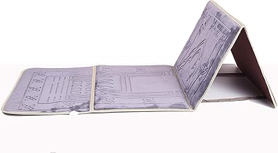 Muslim prayer carpet foldable travel with back seat and pocket.. DIAYTAR NIGERIA: Your affordable marketplace with reliable 5-8 day shipping across Nigeria.