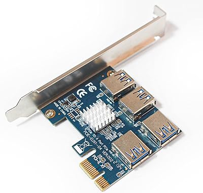 Drakena PCI Express Dual 1 to 4 External 16x PCI-E Express 4 External 4 External 4 External 4 External USB External 3.0 External duplex card for Bitcoin Mine.. DIAYTAR NIGERIA: Bringing quality products to your doorstep at prices that won't break the bank.