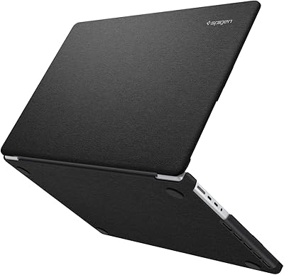 Urban Fit Spigen Cover for Laptop Compatible with 16 -inch MacBook Pro (2021) - Black.. Shop with confidence at DIAYTAR NIGERIA, enjoying competitive prices and delivery within 8 days.