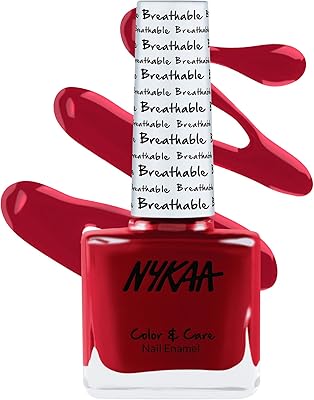 Nykaa breathable nail polish (Red Revive - 316) - A nail polish formulated with advanced oxygen technology, without harmful chemicals.. DIAYTAR NIGERIA: Your partner in affordable online shopping with reliable 5-8 day shipping nationwide.