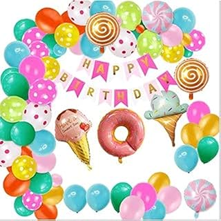Candy Land Ice Cream Lollipop Donut Birthday Party Decoration With Banner Happy Birthday Balloon Balle Birthday Birthdays Birthday Party Supply Women (72 pieces).. Your trusted e-commerce destination, DIAYTAR NIGERIA offers extensive variety with reliable shipping.