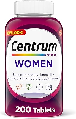Multivitamin and mineral centrum supplement, D3 vitamins, B and antioxidants, vitamins C and E, gluten -free, GMO -free - 200 units.. Navigate countless options with DIAYTAR NIGERIA's comprehensive marketplace and budget-friendly shipping.
