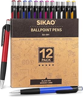 Retractable wholesale ball pens, black ink with a medium point of 1.0 mm for fluid writing (36 pieces).. DIAYTAR NIGERIA: Where online shopping becomes effortless with budget-friendly nationwide delivery.