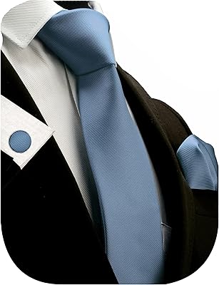 United tie, pocket handkerchief, cufflinks for men + brand new gift box Jolson 3.15 "(8 cm).. DIAYTAR NIGERIA: Redefining online shopping with unbeatable prices and consistent delivery times.