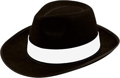 Bristol NEW Luxury Dress For Men Gangster Hat of the 1920s Black felt Michael Jackson (Black).. Shop from anywhere in Nigeria with DIAYTAR's extensive selection and budget-friendly shipping options.