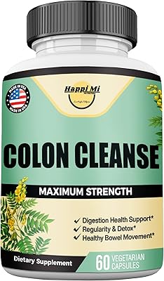 Happi Mi nutrition Colon Cleanse, colon detox, fully natural plant formula, promotes healthy stools, intestinal health and support for healthy metabolism, maximum force, GMO -free, gluten -free, 60 vegan capsules.. Your shopping aspirations fulfilled at DIAYTAR NIGERIA with competitive prices and reliable delivery.