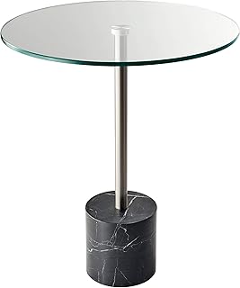 EDSO Blythe, stone, steel/black marble table.. DIAYTAR NIGERIA: Empowering Nigerians with access to affordable products and reliable 5-8 day delivery.