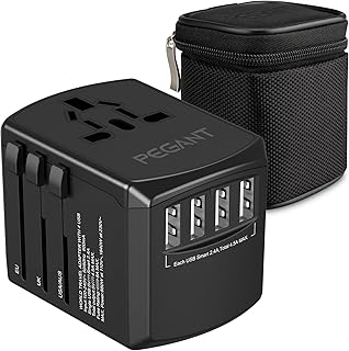 Begant adapter Universal Universal Travel Sector 4 USB Ports Fast loading adapter with zipper travel bag for the United States, the EU, the United Kingdom and Australia 4.5 A (4 USB).. DIAYTAR NIGERIA: Where thousands of products meet affordable prices and reliable 5-8 day delivery.