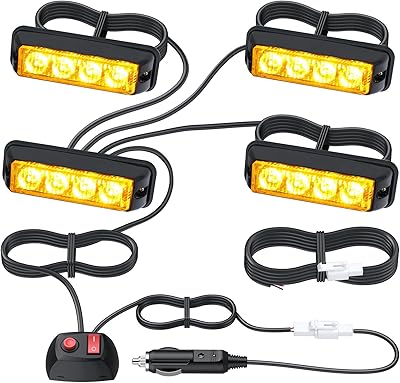 LED 4W 4W 4 -piece Stroboscopic Light Light with Double.. Your complete retail destination, DIAYTAR NIGERIA combines extensive variety with prompt delivery.