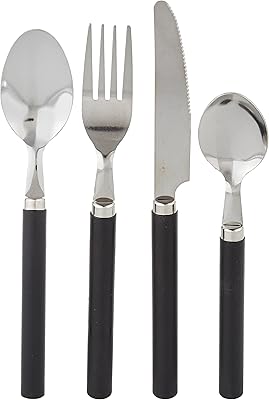 Set of 25-room cutlery (knives, spoons, forks, tea spoons and cutlery box-black (CS-25-106).. Shop with purpose at DIAYTAR NIGERIA and receive quality products at budget rates within 8 days.