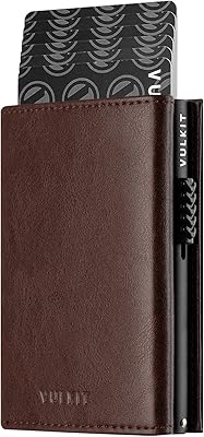 Credit holder in real leather credit blocking RFID with pockets for tickets, identity card window, currency pockets and magnetic closure, espresso, one size, simplified.. No delays, no drama — just fast, affordable shopping with DIAYTAR Nigeria.