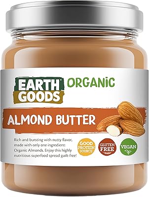 Organic almond butter Earth Goods 200g.. From tech to toiletries, DIAYTAR Nigeria delivers without delay.