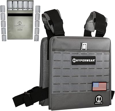 Adjustable tactical vest with fast release hyper Vest 18 lb/22 lb/44 lb/includes 2 innovative flexible vest panels that can contain several weights of 1/2 lb, made in the United States.. Shop confidently with DIAYTAR NIGERIA, offering affordable prices and reliable delivery within a week.