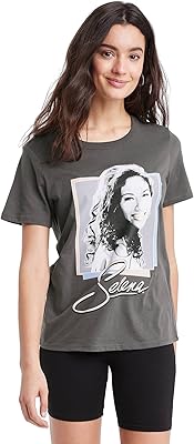Selena short-sleeved graphics t-shirt for woman Quintanilla Pérez (anthracite gray).. DIAYTAR NIGERIA delivers what you want at prices you'll love, all within 5-8 days nationwide.