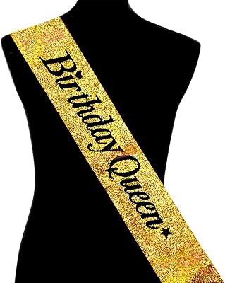 Happy birthday silk scarf propcycle, pack of 1, brilliant golden scarf for girls, princess theme party decorations for women, year 16.. DIAYTAR NIGERIA brings satisfaction with every purchase through affordable prices and prompt shipping.