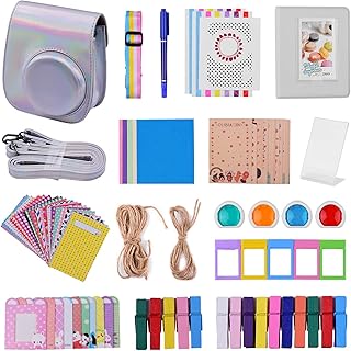 Andoer accessory kit for instant camera 12 in 1 for fujifilm instax mini 11 including a camera bag/a strap for camera/a photo album/photo clips/a photo frame/a suspension string/self -adhesive/a pen/filters.. Shop from our extensive catalog at DIAYTAR NIGERIA and enjoy doorstep delivery in just 5-8 days.
