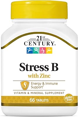 Twenty -first century, stress B with zinc, energy and immune support, 66 tablets.. Shop across categories with ease at DIAYTAR NIGERIA, delivering affordability within the week.