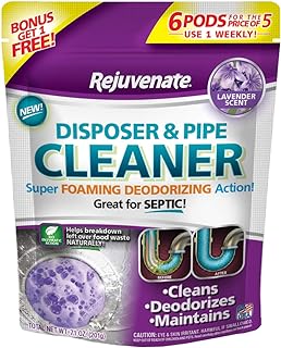 Re-Jovinat Cleaning for pipes and waste with powerful foaming power and eliminates the smells of waste, pack of 6, lavender scent.. DIAYTAR NIGERIA delivers more than products - we deliver affordable solutions within days.