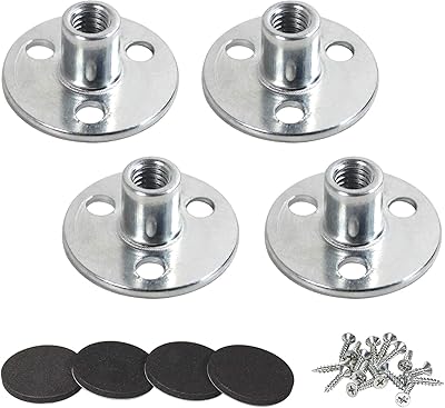 Hardware set for sofa in the shape of Turevic with round base of 5/16 "with rubber screw and cushion, set of 4 rooms.. DIAYTAR NIGERIA brings the marketplace experience online with affordable and reliable delivery service.