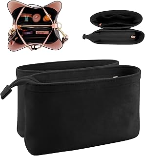 Lizzie velvet handbag organizer for women, organizer of women's handbag, inner organizer for Louis Vuitton New Nui Nui (Rose) (Black).. Shop electronics, clothes, and everything in between on DIAYTAR Nigeria.