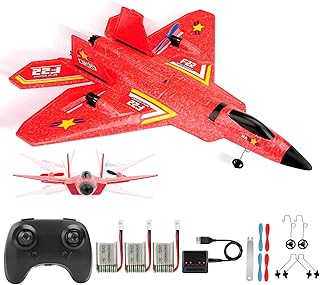 Antzir RTF F-22 Raptor RC Airplane, 6-axis gyroscope 2.4 GHz RC Airplane with light bar, Jet Fighter Toy Gift for Beginners (Red).. DIAYTAR NIGERIA transforms how Nigerians shop with our affordable prices and dependable shipping times.