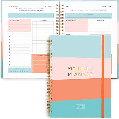 Sweetzer & Orange 225-227 S & O Planner not dated with monitoring of meals, habits and routines, list of daily tasks - weekly and monthly agenda for 2023.. DIAYTAR NIGERIA: Your trusted partner for affordable online shopping with reliable delivery timeframes.