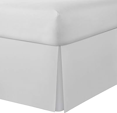 Lux Hotel's custom microfiber bed skirt, 14 "in diameter, very large bed, white.. DIAYTAR NIGERIA: Your one-stop e-commerce destination with affordable prices and nationwide delivery in 5-8 days.