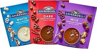 Ghirardelli Lot of 3 fondant chocolate wafers with dark white milk chocolates for Easter cookies, pastry, fondue and candy dips, lot of 3, 10 ounces.. DIAYTAR NIGERIA brings the marketplace home to you with affordable prices and delivery in 5-8 days.