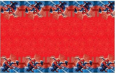 Plastic rectangular table cover with a unique spider-man design | 54 "x 84" | 1 room.. Experience shopping without stress at DIAYTAR NIGERIA's comprehensive and budget-friendly platform.