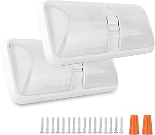 RVZONE 12V LED RV Ceiling 1000 Lumens Double Dome | RV interior lighting with variator on/off for RV Camping trailer car truck van boat car (2 natural white package 4000-4500k).. Shop from anywhere in Nigeria and receive your DIAYTAR purchases at affordable prices within a week.