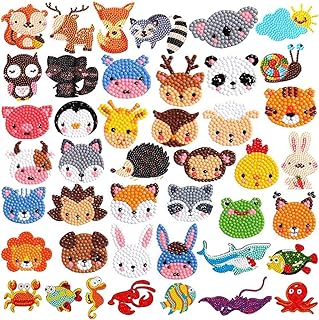 Kit of Diamond 5D paint stickers for children aged 4 to 12, creative stickers in diamond mosaic easy to tinker, party gifts and gift bags (hike) 34 pieces.. Shop everything from A to Z on DIAYTAR Nigeria — delivered nationwide.