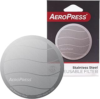 Reusable filter in stainless steel Aeropress - Metal coffee filter for original areopress coffee makers and Aeropress Go, 1 package, 1 filter.. DIAYTAR NIGERIA makes every purchase count with our affordable prices and reliable 5-8 day shipping.