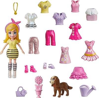 Polly Pocket doll and 18 3 -inch Doll mode accessories with pattern.. Your digital shopping destination, DIAYTAR NIGERIA combines variety with affordability and quick delivery.