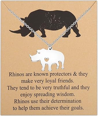 Collier Rhinoceros Gift Love Rhinoceros Highlight Collar Rhinoceros Bijoux For Animal Lovers Gift Rhino.. Experience the ease of modern shopping with DIAYTAR NIGERIA's comprehensive platform and quick delivery.
