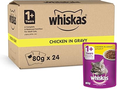 Whiskas Tender Cats food with chicken sauce, bag, 80 g x 24.. Your new favorite way to shop online — DIAYTAR Nigeria.