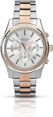 Seconding quartz watch for men with silver chronograph display and two -color stainless steel bracelet 3486.71, silver/two -tone, bracelet.. Shop with purpose at DIAYTAR NIGERIA and receive your purchases at unbeatable prices within the week.