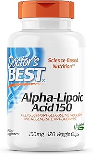 ALPHA-LIPOIC ACID GLUTEN DOCTOR's BEST (150 mg 120 capsules.. DIAYTAR NIGERIA redefines convenience with our diverse marketplace and affordable nationwide shipping.