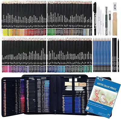 Art sets 210617A01 Set of 145 drawing pencils - a drawing set to draw, color and draw pencils in a zipper transport bag, a gift for beginner students.. Experience shopping without limits at DIAYTAR NIGERIA, where affordability meets convenience in just days.