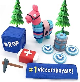 Kit of cake on the theme of Battle Royale video game, 8 pieces made by hand, lama cake decoration kit for birthday party, party, birthday.. Discover shopping made simple with DIAYTAR NIGERIA's comprehensive platform and nationwide delivery service.