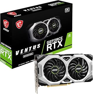MSI GeForce RTX 2060 Ventus GPOC game graphics card - 6 GB GDDR6, 1710 MHz, PCI Express x16 3.0, 192 bits, 3X DP V 1.4A, HDMI 2.0B (supports 4K).. Shop smart, shop DIAYTAR - Nigeria's most affordable e-commerce platform with nationwide delivery.