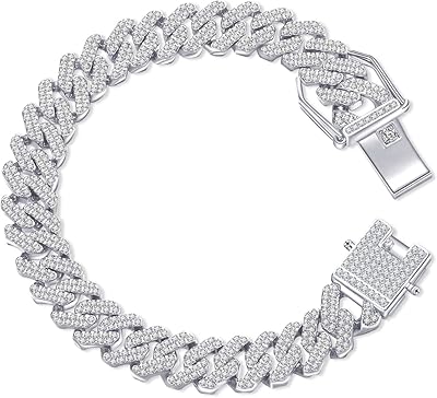 Cuban Miami Cuban Mena Bracelet, 12 mm diamond cuban chain, 8 -inch hip hop jewelry with gift box.. DIAYTAR NIGERIA delivers on our promise of extensive selection and budget-friendly nationwide shipping.