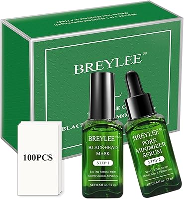 Bre lee anti-comedi mask, 3 in 1 kit to eliminate blackheads with tea tree oil, nose pore strips and a serum for pores with 100 strips of paper.. Skip the lines and shop online — DIAYTAR Nigeria delivers to your door in days.
