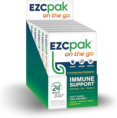 AZC Back on the Go Booster of the immune system with echinacea, vitamin C and zinc for immune support (pack of 6).. Shop from anywhere in Nigeria and receive your DIAYTAR purchases at affordable prices within a week.