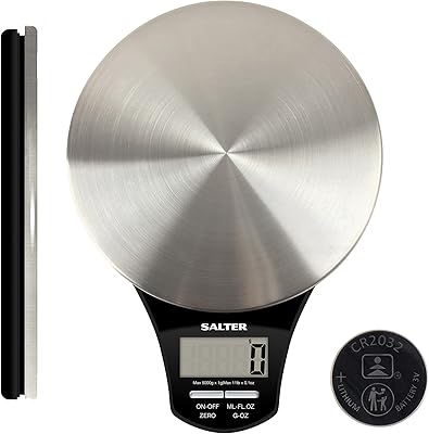 Salter digital stainless steel kitchen scale electronic cooking for the home.. Order now, relax later — DIAYTAR Nigeria ships in 5 to 8 days.