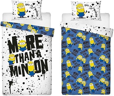Simple Duvet Cover Minions 2, Despicable Me | Yellow Minion Design | Reversible bedding set for children and adolescents, cotton pillowcase and multicolored polyester.. Elevate your shopping experience with DIAYTAR NIGERIA's vast catalog and budget-friendly options.
