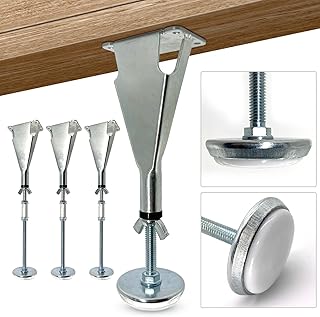 4 parts of steel leg support with adjustable height, robust support feet for bed frame, furniture feet in replacement wood (7 to 16.5 inches).. Your everyday shopping destination, DIAYTAR NIGERIA offers unbeatable value with quick delivery times.