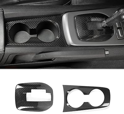 Razzboy Camaro speed change panel cover, 2 rooms, front cup holder cover of central console compatible with interior accessories for Chevrolet Chevy Camaro 2010-2015, carbon carbon fiber.. Transform your online shopping experience with DIAYTAR NIGERIA's affordable and diverse marketplace.