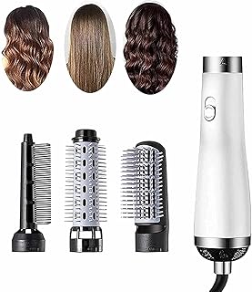 Haesty New 3-in-one smoothing brush for hair dryer, electric curling comb, dry hair brush, rotary smoothing brush (white).. DIAYTAR NIGERIA: Connecting Nigerians with their needs through affordable prices and 5-8 day shipping.