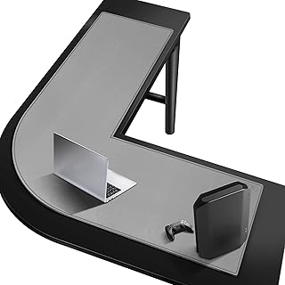Kakuy 47.2 "x 51.1" Load-shaped office support for dryer, PU leather corner support for computer and large screen, game mouse mat for desktop and house, (120 cm + 130 cm) x 40 cm, gray.. Discover the perfect balance of price and convenience with DIAYTAR NIGERIA's nationwide e-commerce platform.